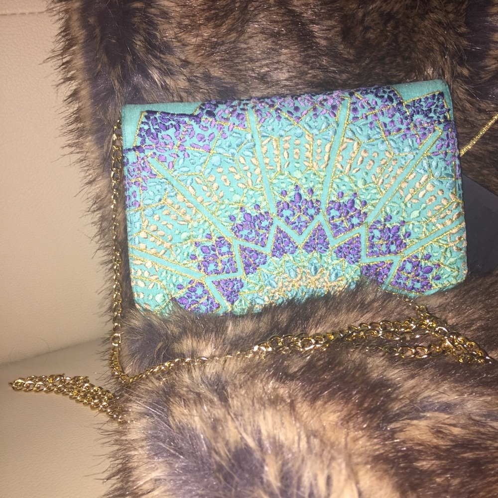 BNWT embroidered purse